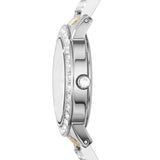 Fossil Jesse Crystals White Dial Two Tone Steel Strap Watch for Women - ES2409 Buy Now By Fossil