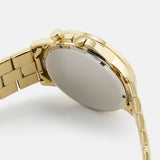 Guess Sunrise Chronograph Gold Dial Gold Steel Strap Watch For Women - W0330L1 Buy Now By Guess