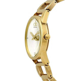 Calvin Klein Stately White Dial Gold Steel Strap Watch for Women - K3G2352W Buy Now By Calvin Klein
