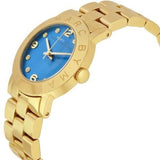 Marc Jacobs Amy Blue Dial Gold Steel Strap Watch for Women - MBM3303 Buy Now By Marc Jacobs