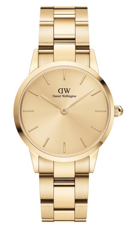Daniel Wellington Iconic Link Unitone Gold Dial Gold Steel Strap Watch For Women - DW00100403 Buy Now By Daniel Wellington