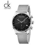 Calvin Klein City Chronograph Black Dial Silver Mesh Bracelet Watch for Men - K2G27121 Buy Now By Calvin Klein