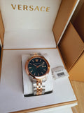 Versace V-Urban Green Dial Two Tone Steel Strap Watch for Men - VELQ00619 Buy Now By Versace