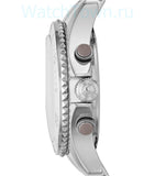 Marc Jacobs Rock Chronograph Mother of Pearl Grey Dial Silver Steel Strap Watch for Women - MBM3250 Buy Now By Marc Jacobs