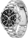 Hugo Boss Troper Chronograph Blue Dial Silver Steel Strap Watch For Men - 1514057 Buy Now By Hugo Boss