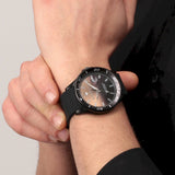 Maserati SFIDA Quartz Black Dial Black Rubber Strap Watch For Men - R8851140001 Buy Now By Maserati