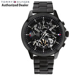 Tommy Hilfiger Henry Chronograph Black Dial Black Steel Strap Watch For Men - 1710478 Buy Now By Tommy Hilfiger