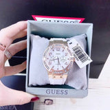 Guess Diamonds White Dial White Rubber Strap Watch For Women - W0426L1 Buy Now By Guess