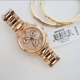 Michael Kors Runway Chronograph Rose Gold Dial Rose Gold Steel Strap Watch for Women - MK5430 Buy Now By Michael Kors