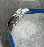 Michael Kors Brecken Chronograph Blue Dial Two Tone PVC Strap Watch For Men - MK8950 Buy Now By Michael Kors