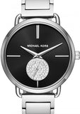 Michael Kors Portia Black Dial Silver Steel Strap Watch for Women - MK3638 Buy Now By Michael Kors
