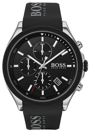 Hugo Boss Velocity Black Dial Black Leather Strap Watch for Men - 1513716 Buy Now By Hugo Boss