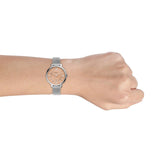 Fossil Jacqueline Three Hand Pink Dial Silver Mesh Strap Watch for Women - ES5089 Buy Now By Fossil