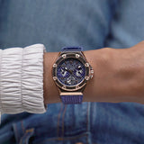 Guess Asteria Multifunction Blue Dial Blue Rubber Strap Watch For Women - GW0620L3 Buy Now By Guess