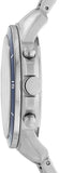 Fossil Grant Sport Chronograph Blue Dial Silver Steel Strap Watch for Men - FS5238 Buy Now By Fossil
