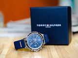 Tommy Hilfiger Eve Chronograph Quartz Blue Dial Blue Rubber Strap Watch For Women - 1782281 Buy Now By Tommy Hilfiger