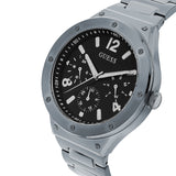 Guess Scope Black Dial Silver Steel Strap Watch for Men - GW0454G1 Buy Now By Guess