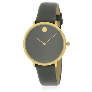 Movado 70th Anniversary Special Edition Grey Dial Grey Leather Strap Watch For Women - 0607140 Buy Now By Movado