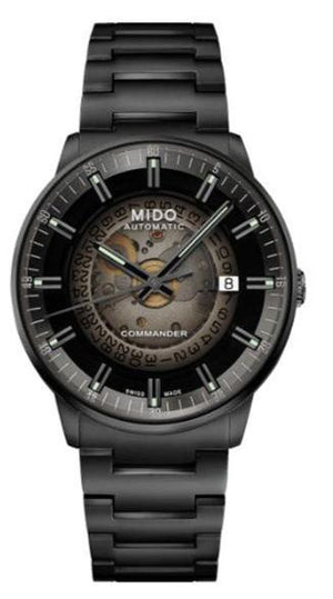 Mido Commander II Automatic Gradient Black Dial Black Steel Strap Watch For Men - M021.407.33.411.00 Buy Now By Mido