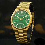 Citizen Tsuyosa Automatic Green Dial Gold Steel Strap Watch For Men - NJ0152-51X Buy Now By Citizen
