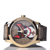 Gucci G Timeless Brown Dial Brown Leather Strap Watch For Women - YA1264056 Buy Now By Gucci