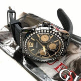 Guess Starlight Black Dial Black Rubber Strap Watch for Women - W0846L1 Buy Now By Guess