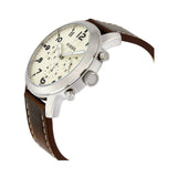 Fossil Pilot Chronograph White Dial Brown Leather Strap Watch for Men - FS5146 Buy Now By Fossil