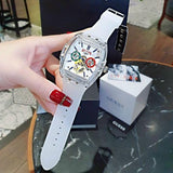 Guess Phoenix J Balvin White Dial Transparent Silicone Strap Watch For Men - V1051M1 Buy Now By Guess