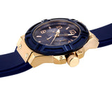 Guess Rigor Blue Dial Blue Silicone Strap Watch For Men - W0247G3 Buy Now By Guess