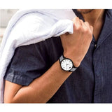 Emporio Armani Kappa Analog White Dial Two Tone Nylon Strap Watch For Men - AR80004 Buy Now By Emporio Armani