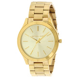 Michael Kors Slim Runway Gold Dial Gold Stainless Steel Strap Watch for Women - MK3179 Buy Now By Michael Kors