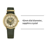 Versace V-Circle Manifesto Gold Dial Black Leather Strap Watch for Men - VBQ030017 Buy Now By Versace