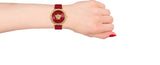 Versace Palazzo Empire Greca Red Dial Red Leather Strap Watch for Women - VEDV00319 Buy Now By Versace