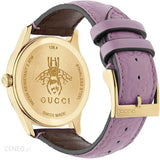Gucci G Timeless Quartz Lilac Dial Lilac Leather Strap Watch For Women - YA1264098 Buy Now By Gucci