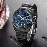 Citizen Eco Drive Blue Dial Black Steel Strap Watch For Men - AW0024-58LB Buy Now By Citizen