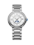 Maurice Lacroix Fiaba Moonphase White Mother of Pearl Dial Silver Steel Strap Watch for Women - FA1084-SS002-170-1 Buy Now By Maurice Lacroix