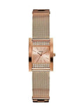 Guess Nouveau Diamonds Rose Gold Dial Rose Gold Mesh Bracelet Watch for Women - W0127L3 Buy Now By Guess