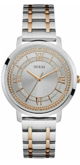 Guess Montauk Silver Dial Two Tone Steel Strap Watch For Women - W0933L6 Buy Now By Guess