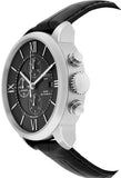 Tissot T Classic Chemin Des Tourelles Chronograph Black Dial Black Leather Strap Watch For Men - T099.427.16.058.00 Buy Now By Tissot