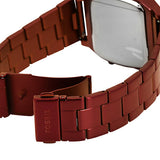 Fossil Retro Analog-Digital Black Dial Red Steel Strap Watch for Men - FS5897 Buy Now By Fossil