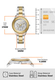 Fossil Stella Sport Multifunction Silver Dial Two Tone Steel Strap Watch for Women - ES5107 Buy Now By Fossil