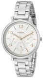 Fossil Jacqueline Multifunction White Dial Silver Steel Strap Watch for Women - ES3738 Buy Now By Fossil
