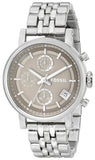 Fossil Boyfriend Chronograph Brown Dial Silver Steel Strap Watch for Women - ES3747 Buy Now By Fossil