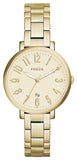 Fossil Jacqueline Gold Dial Gold Steel Strap Watch for Women - ES3971 Buy Now By Fossil