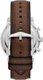 Fossil Neutra Chronograph White Dial Brown Leather Strap Watch for Men - FS6022 Buy Now By Fossil