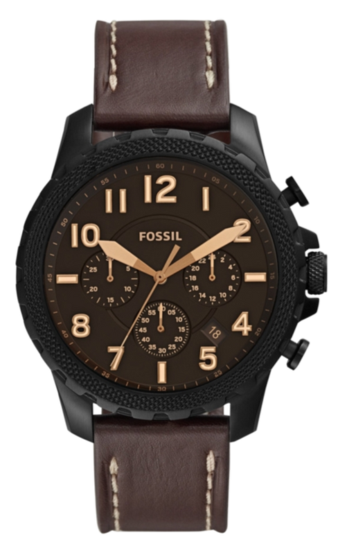 Fossil Bowman Chronograph Brown Dial Brown Leather Strap Watch for Men - FS5601 Buy Now By Fossil