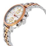 Fossil Boyfriend Chronograph White Dial Two Tone Steel Strap Watch for Women - ES3840 Buy Now By Fossil