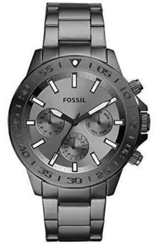 Fossil Bannon Multifunction Chronograph Grey Dial Grey Steel Strap Watch for Men - BQ2491 Buy Now By Fossil