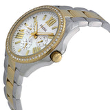 Fossil Cecile White Dial Two Tone Steel Strap Watch for Women - AM4543 Buy Now By Fossil
