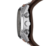 Fossil Coachman Chronograph Silver Dial Brown Leather Strap Watch for Men - CH2565 Buy Now By Fossil